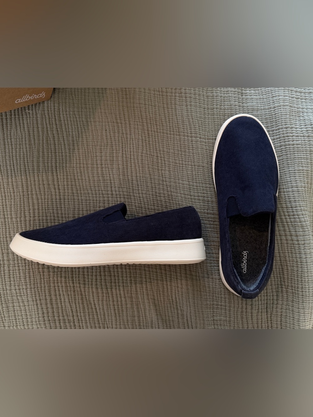 Allbirds Cruiser Slip-On Corduroy Dark Navy Men’s 9.5 (NEW in box)